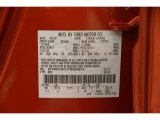 2007 Edge Color Code for Blazing Copper Metallic - Color Code: GW