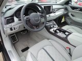 2015 Audi S8 quattro S Lunar Silver Valcona Interior