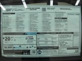 2014 Cadillac XTS Premium AWD Window Sticker