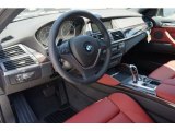 2014 BMW X6 xDrive35i Vermilion Red Interior