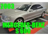 2003 Brilliant Silver Metallic Mercedes-Benz S 600 Sedan #95556564