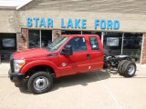 2015 Vermillion Red Ford F350 Super Duty XL Super Cab 4x4 Chassis #95608575