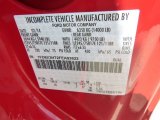 2015 F350 Super Duty Color Code for Vermillion Red - Color Code: F1