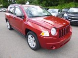 2008 Jeep Compass Inferno Red Crystal Pearl