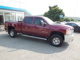 2008 Deep Ruby Metallic Chevrolet Silverado 2500HD LTZ Crew Cab 4x4 #95733924