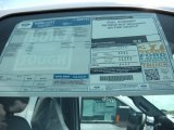 2015 Ford F250 Super Duty XL Super Cab Window Sticker