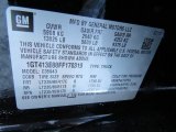 2015 GMC Sierra 3500HD SLT Crew Cab 4x4 Dual Rear Wheel Info Tag