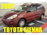 2007 Salsa Red Pearl Toyota Sienna LE #95831517
