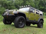 2008 Rescue Green Metallic Jeep Wrangler Unlimited Rubicon 4x4 #95831514