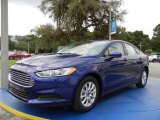 2015 Deep Impact Blue Metallic Ford Fusion S #95946181