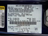 2015 Fusion Color Code for Deep Impact Blue Metallic - Color Code: J4