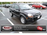 Obsidian Black Hyundai Tucson in 2009