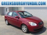 Wine Red Hyundai Accent in 2006