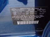 2015 Elantra Color Code for Windy Sea Blue - Color Code: ZU3