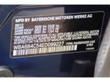 2014 6 Series Color Code for Deep Sea Blue Metallic - Color Code: A76