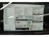 2015 BMW 6 Series 640i Convertible Window Sticker