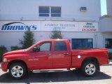 2005 Flame Red Dodge Ram 1500 SLT Quad Cab 4x4 #9554058