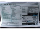 2015 Audi A6 2.0T Premium Plus quattro Sedan Window Sticker