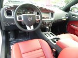 2014 Dodge Charger R/T AWD Black/Red Interior