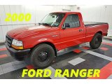 2000 Bright Red Ford Ranger XL Regular Cab #96289946
