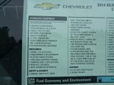 2014 Chevrolet Silverado 1500 LTZ Crew Cab 4x4 Window Sticker