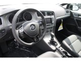 2015 Volkswagen Golf 4 Door 1.8T SE Black Interior