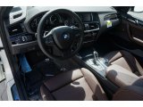 2015 BMW X4 xDrive28i Mocha Nevada w/Orange Contrast Stitching Interior