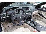2014 BMW 6 Series 640i Convertible Ivory White Interior