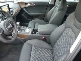 2015 Audi S6 4.0 TFSI quattro Sedan Black Valcona/Contrast Diamond Stitching Interior
