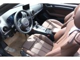 2015 Audi A3 2.0 Prestige quattro Cabriolet Chestnut Brown Interior