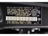 2014 Yaris Color Code for Magnetic Gray Metallic - Color Code: 1G3