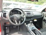 2015 Kia Sportage LX AWD Black Interior