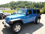 2015 Hydro Blue Pearl Jeep Wrangler Unlimited Sport S 4x4 #96680191