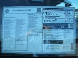 2014 Nissan Armada Platinum Window Sticker
