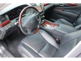 2012 Lexus LS 460 L Black/Medium Brown Walnut Interior