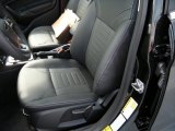 2015 Ford Fiesta Titanium Hatchback Charcoal Black Interior
