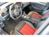 2015 Audi A3 2.0 Premium quattro Black/Magma Red Interior