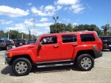 Victory Red Hummer H3 in 2008