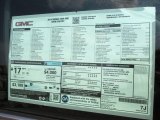 2014 GMC Sierra 1500 SLT Crew Cab 4x4 Window Sticker