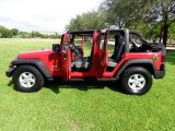 2007 Flame Red Jeep Wrangler Unlimited X #96871394