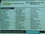 2015 Chevrolet Silverado 3500HD LTZ Crew Cab 4x4 Window Sticker