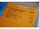 2004 Toyota Celica GT Info Tag