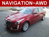 2014 Red Obsession Tintcoat Cadillac CTS Luxury Sedan AWD #96997475