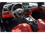 2015 BMW 4 Series 428i Coupe Coral Red/Black Highlight Interior