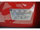 2015 Cadillac SRX Performance Info Tag