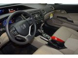 2014 Honda Civic LX Sedan Beige Interior