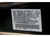 2015 Odyssey Color Code for Crystal Black Pearl - Color Code: NH731P