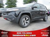 2015 Brilliant Black Crystal Pearl Jeep Cherokee Trailhawk 4x4 #97075507