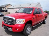 Flame Red Dodge Ram 2500 in 2009