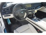 2015 BMW 7 Series 740Li Sedan Ivory White/Black Interior